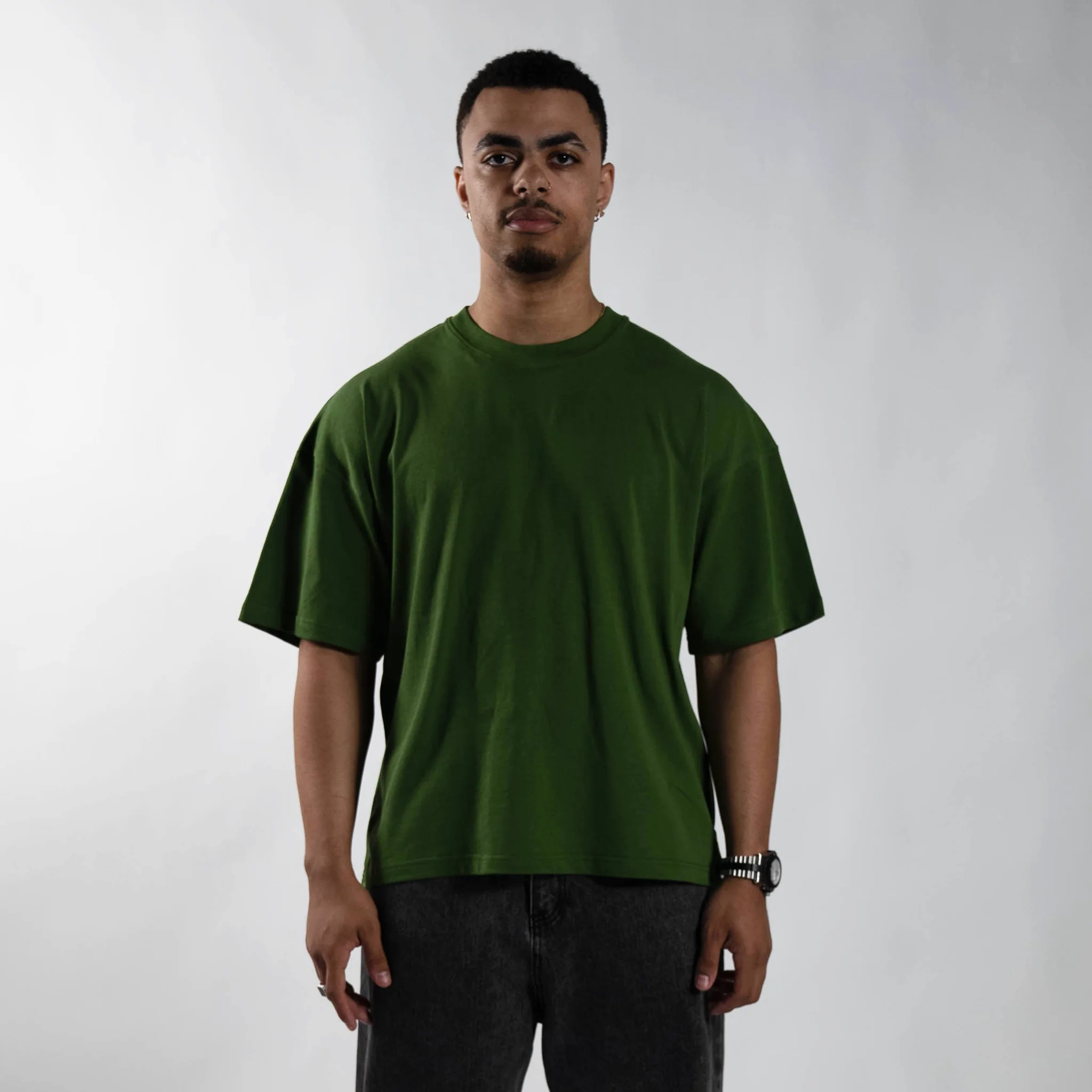 300 GSM 'Army Green' Core Tee V2 - Image 3