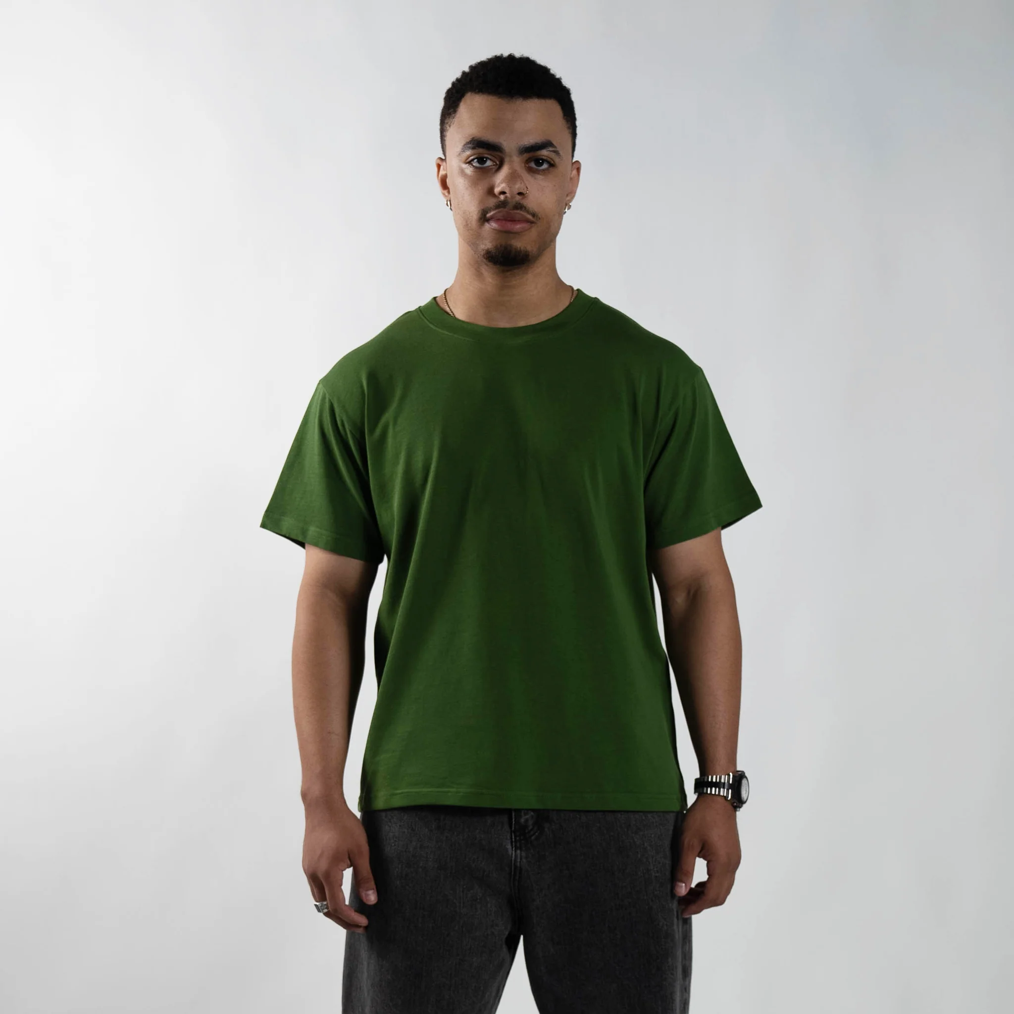 300 GSM 'Army Green' Standard Tee - Image 3
