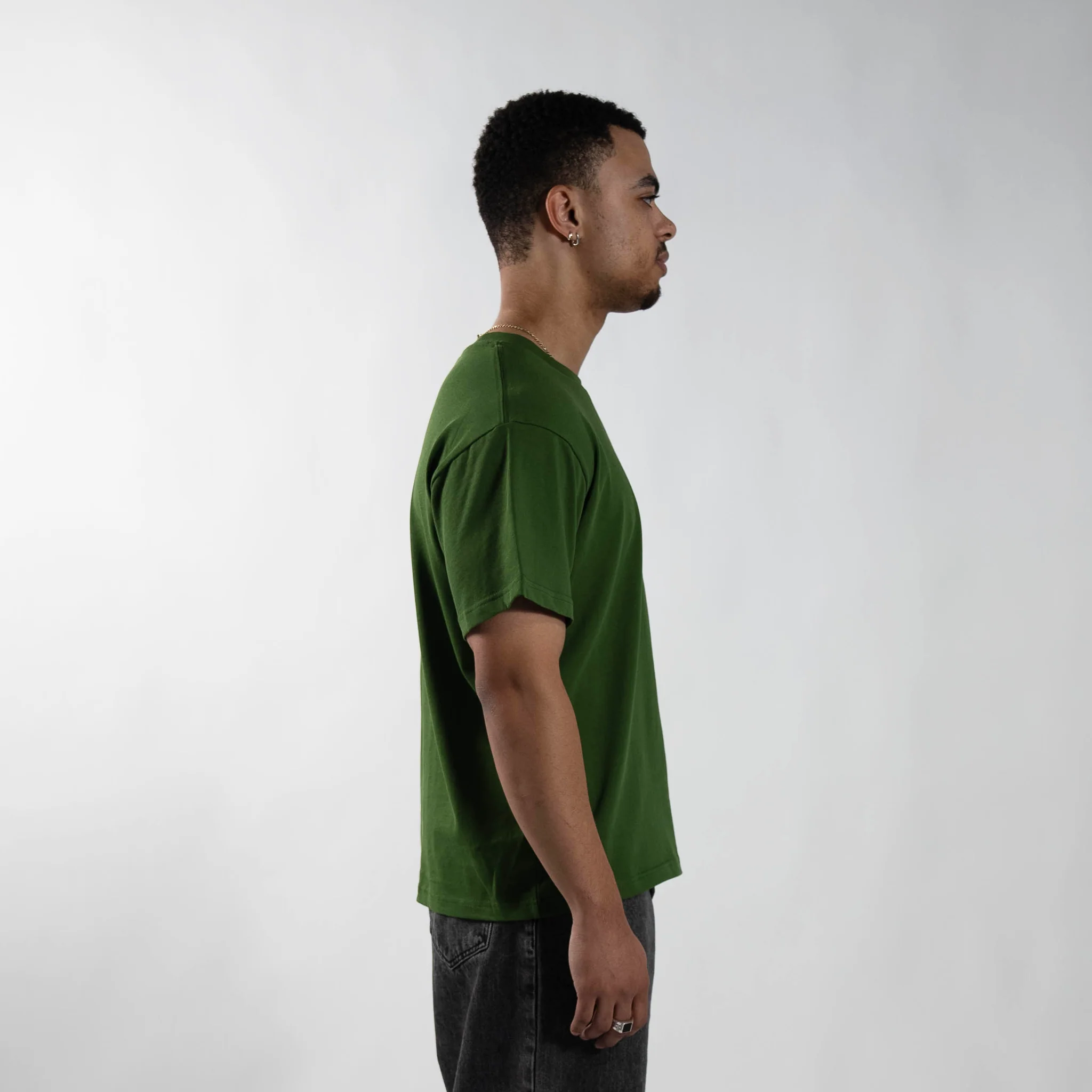 300 GSM 'Army Green' Standard Tee - Image 4
