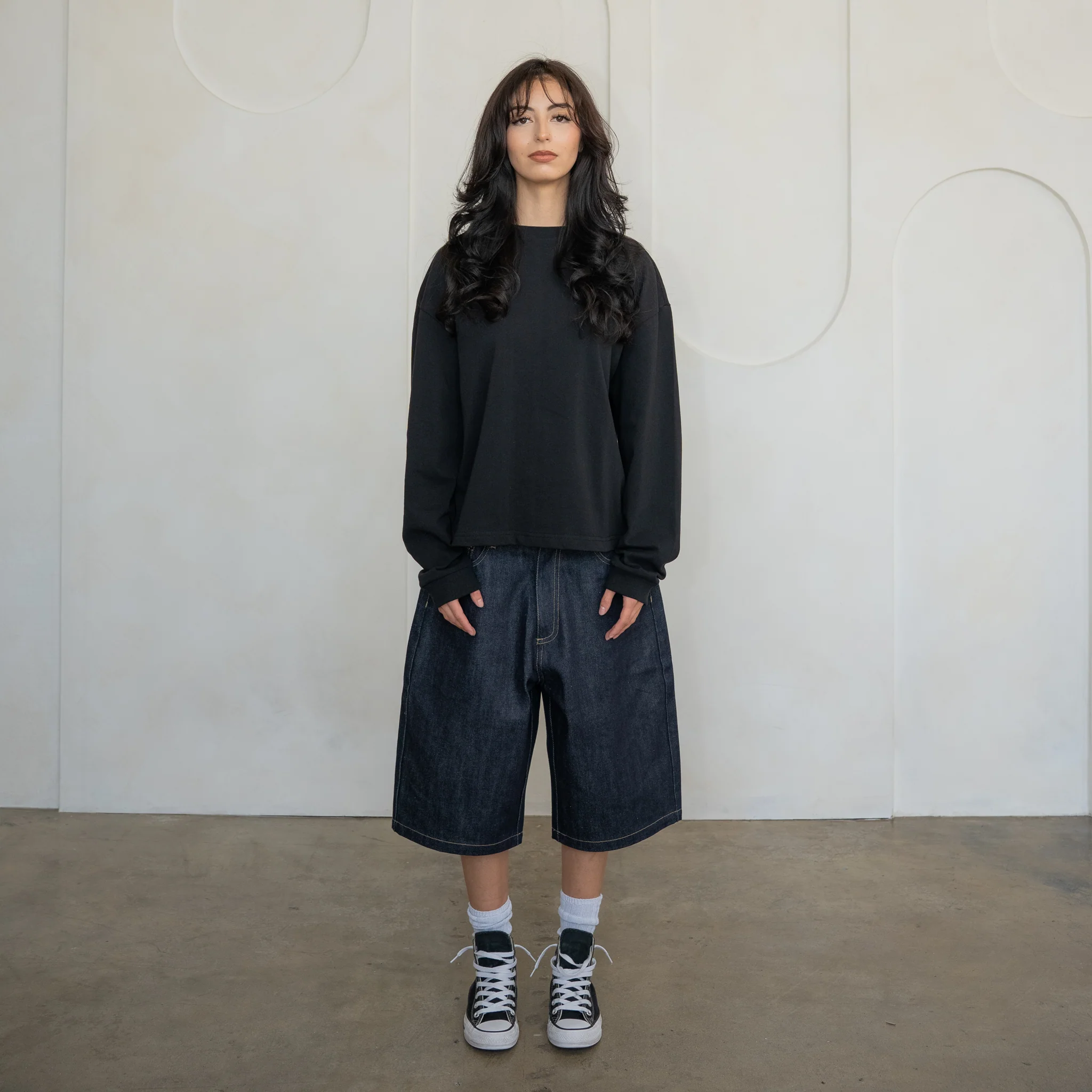 300 GSM 'Black' Long Sleeve Tee - Image 5