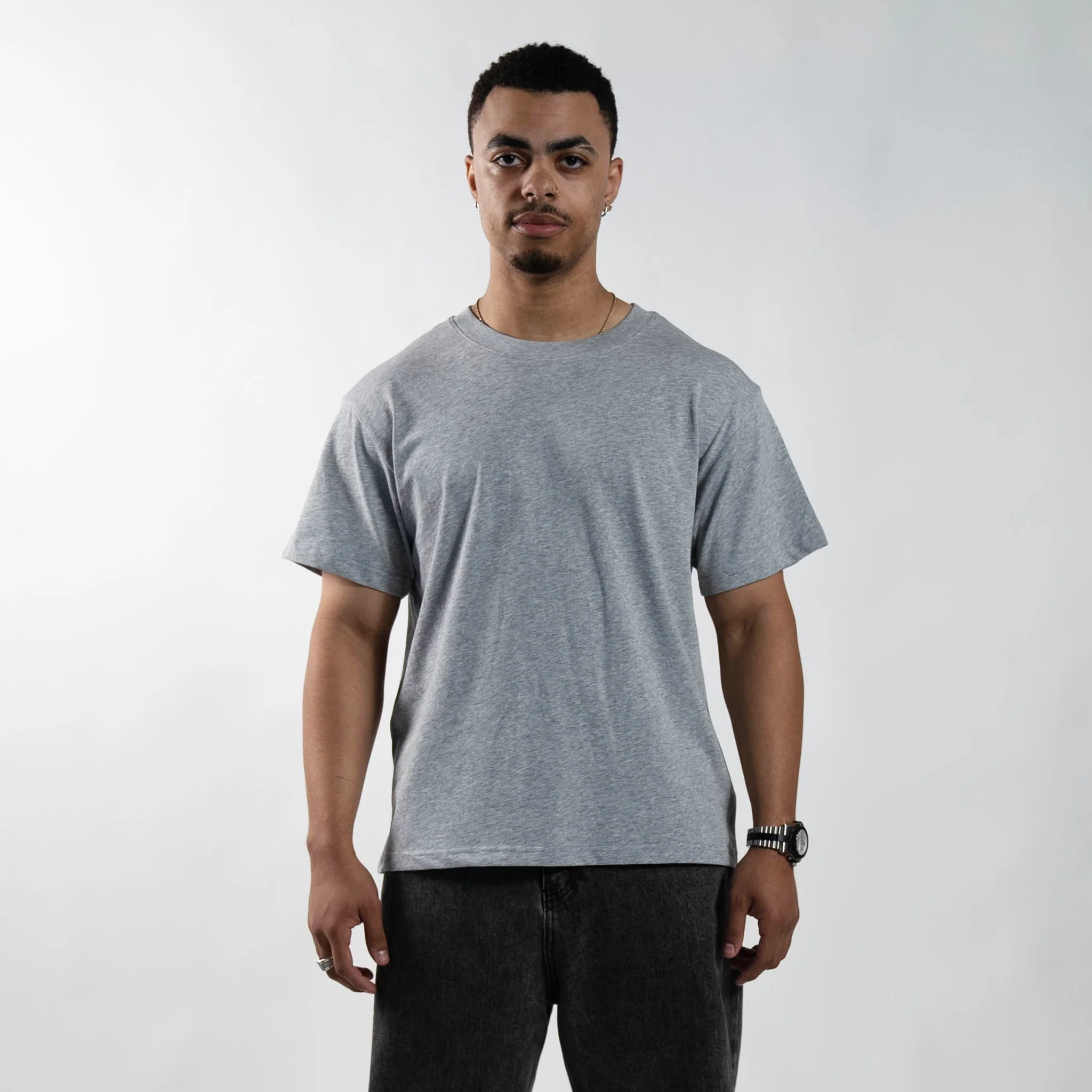 300 GSM 'Heather Grey' Standard Tee - Image 3