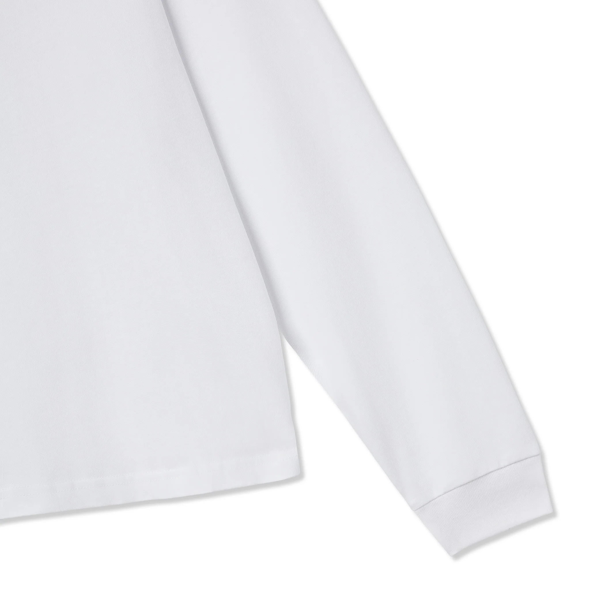 300 GSM 'White' Long Sleeve Tee - Image 2