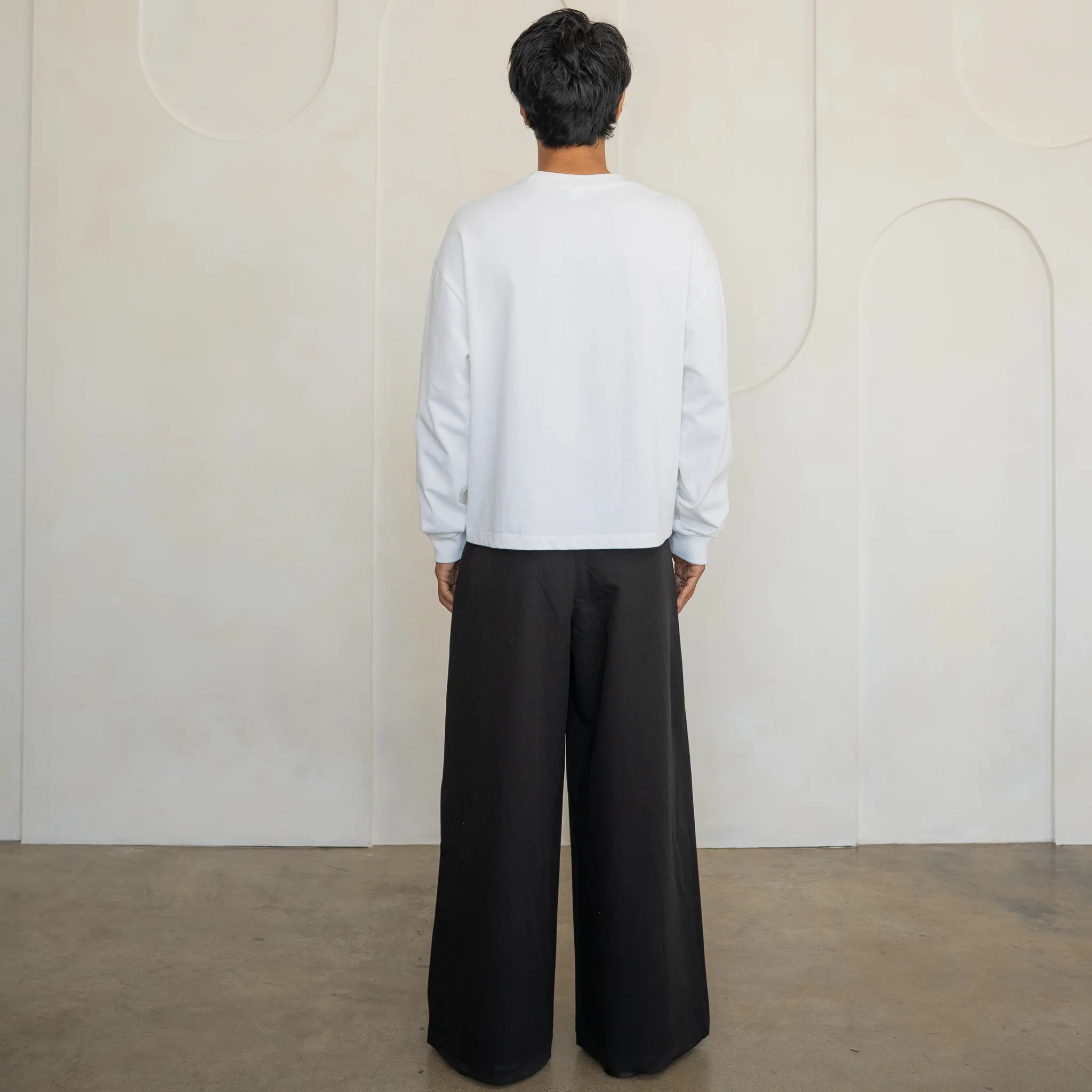 300 GSM 'White' Long Sleeve Tee - Image 5