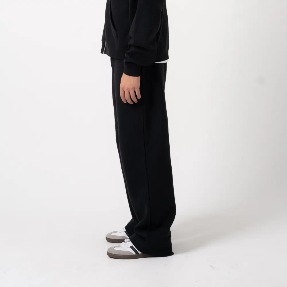 350 GSM 'Black' Fleece Sweatpants - Image 3