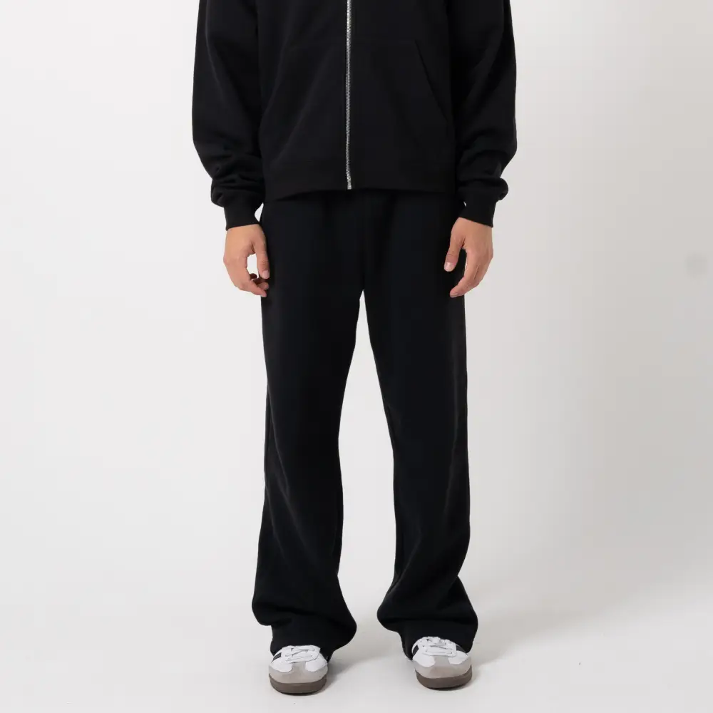 350 GSM 'Black' Fleece Sweatpants - Image 4
