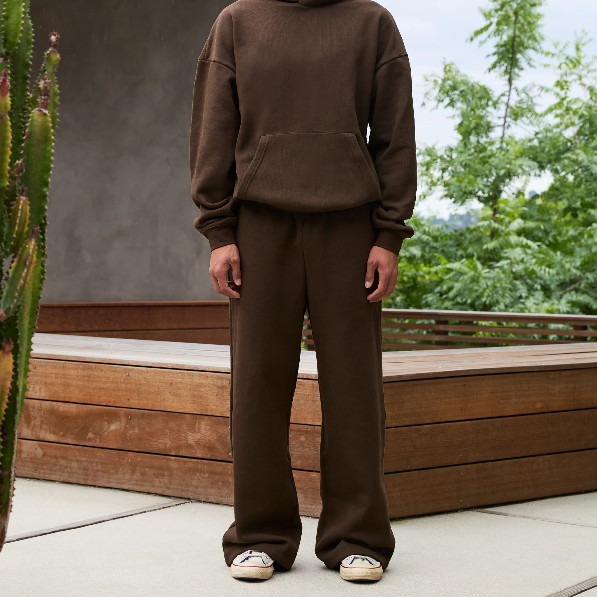 350 GSM 'Chestnut' Fleece Sweatpants - Image 3