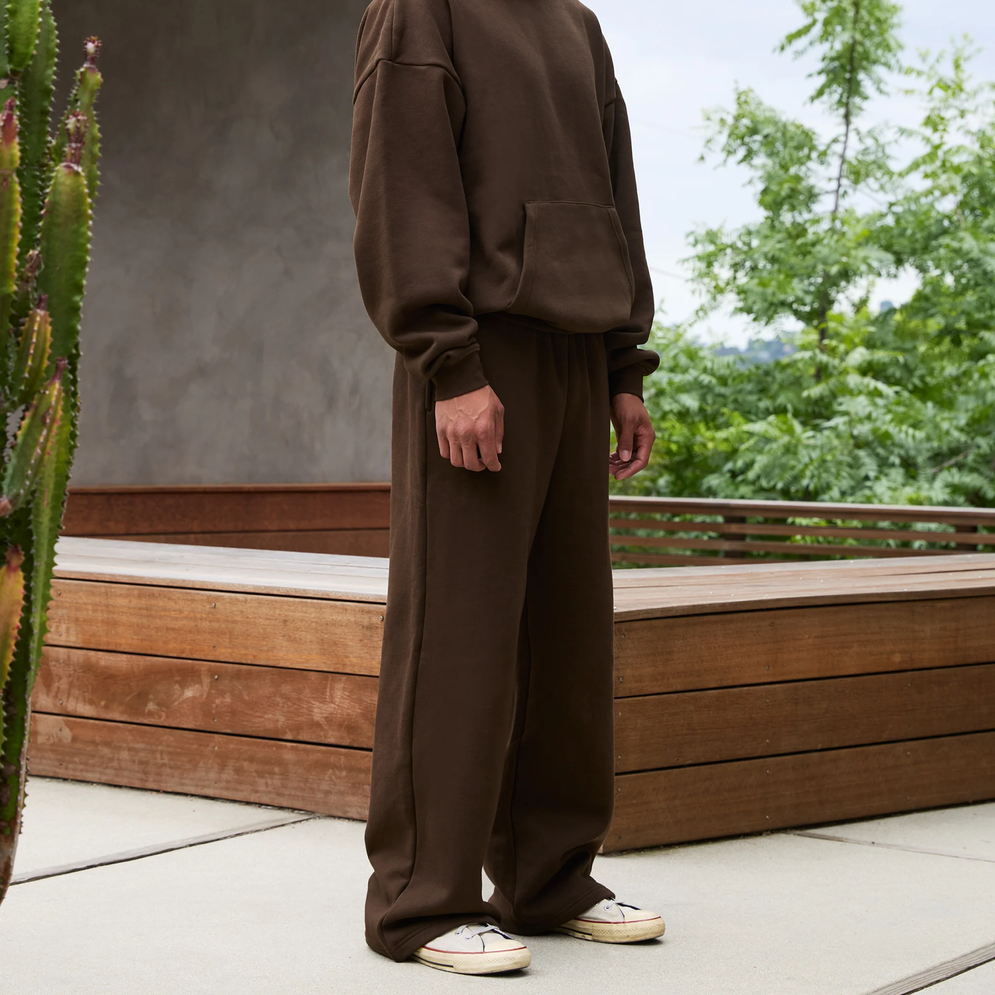 350 GSM 'Chestnut' Fleece Sweatpants - Image 4