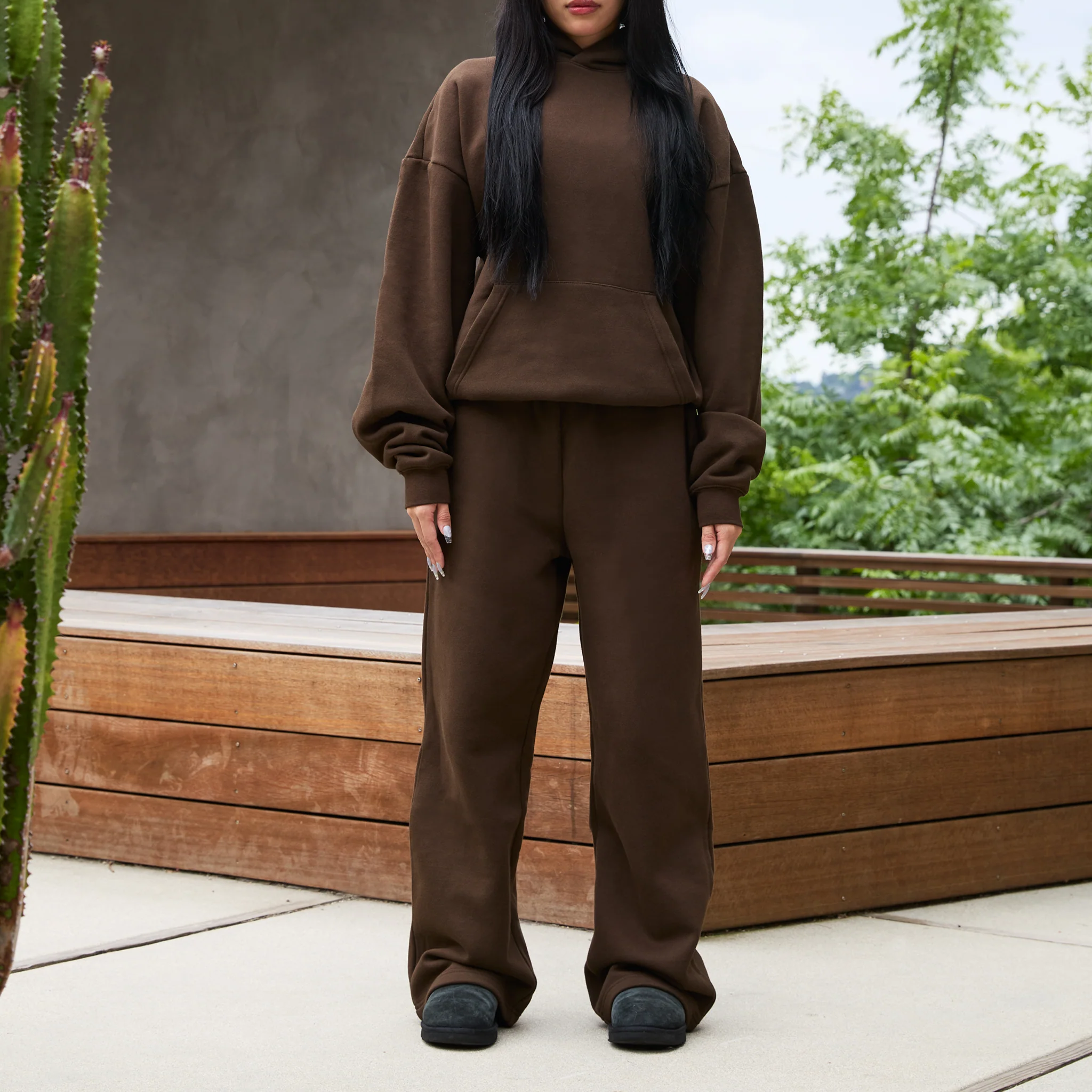 350 GSM 'Chestnut' Fleece Sweatpants - Image 5