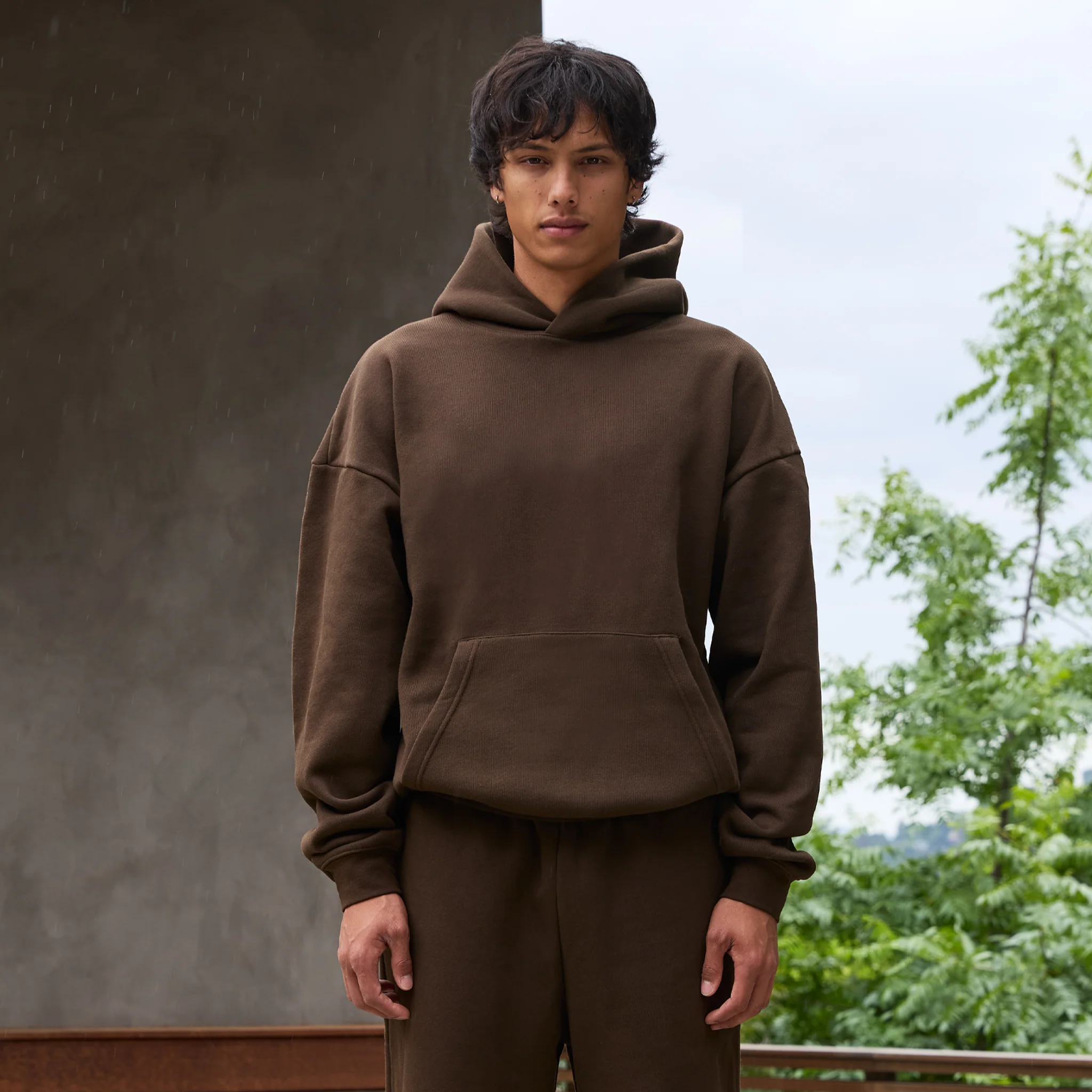 350 GSM 'Chestnut' Fleece Hoodie - Image 3