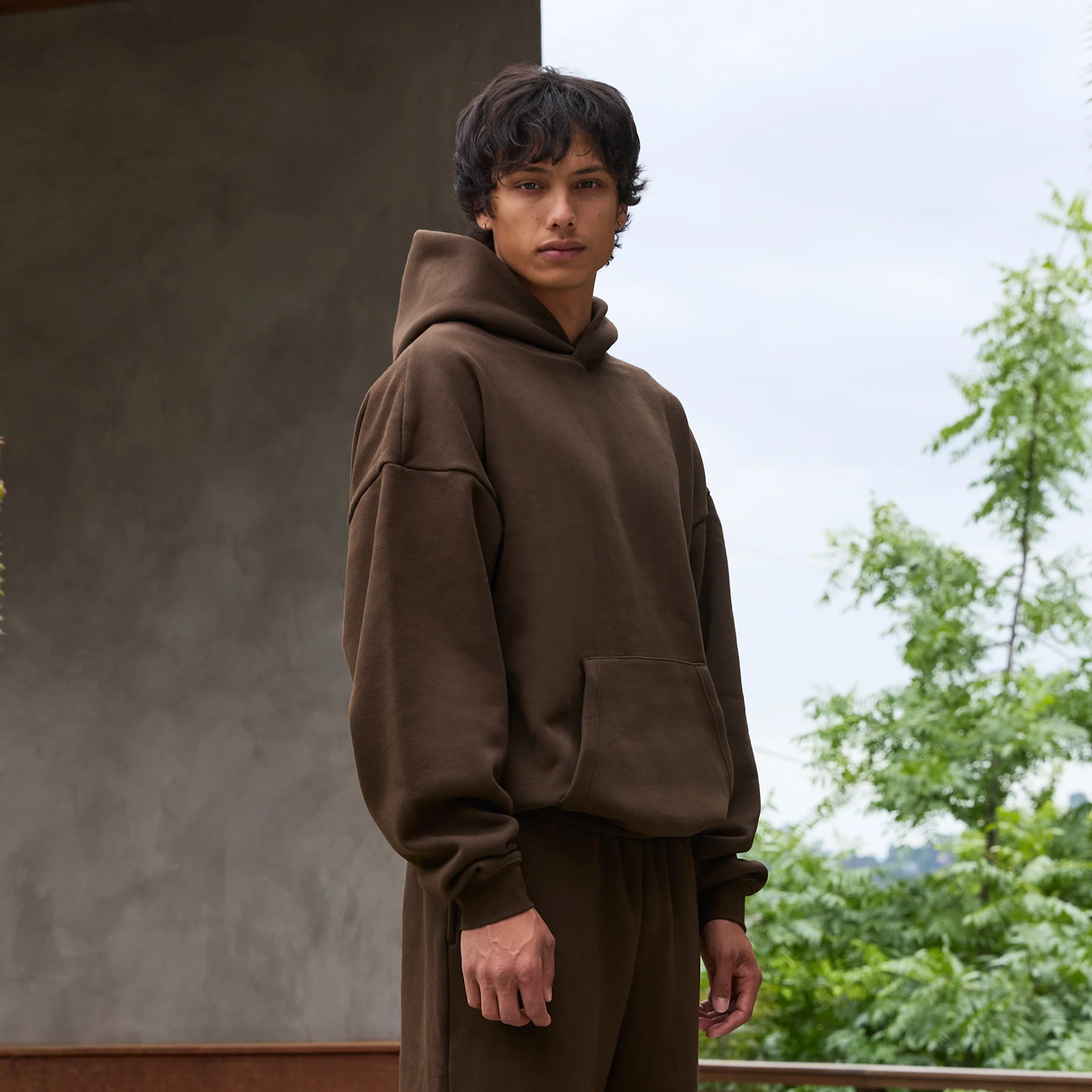 350 GSM 'Chestnut' Fleece Hoodie - Image 4