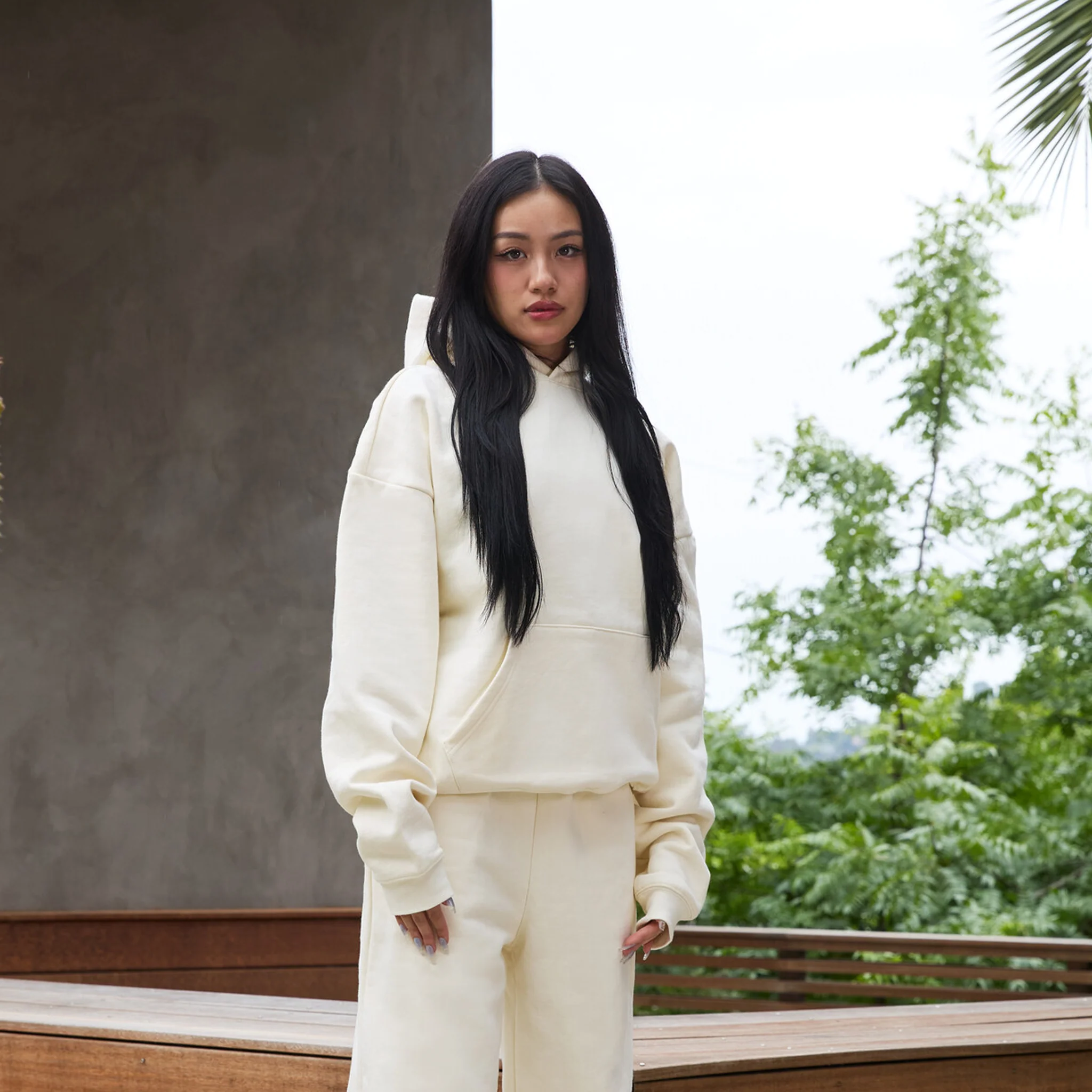 600 GSM 'Banana Milk' Core Hoodie - Image 6