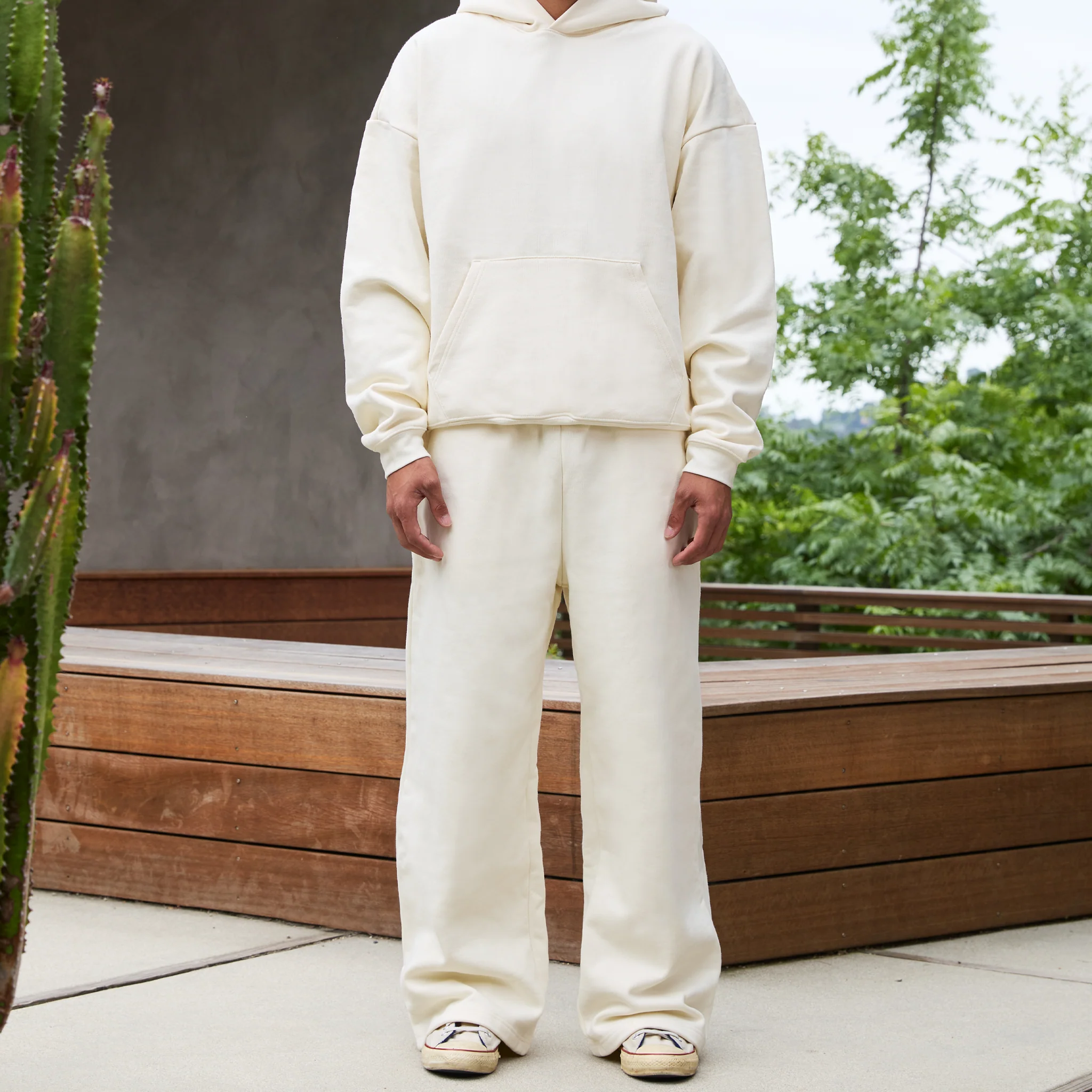 600 GSM 'Banana Milk' Core Sweatpants - Image 3