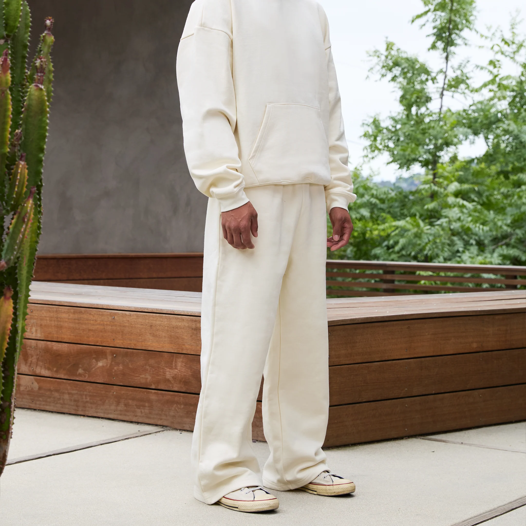 600 GSM 'Banana Milk' Core Sweatpants - Image 4
