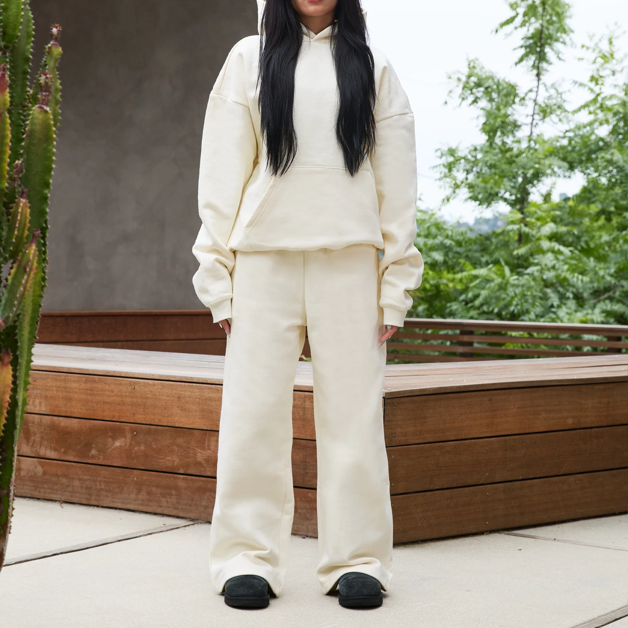 600 GSM 'Banana Milk' Core Sweatpants - Image 5