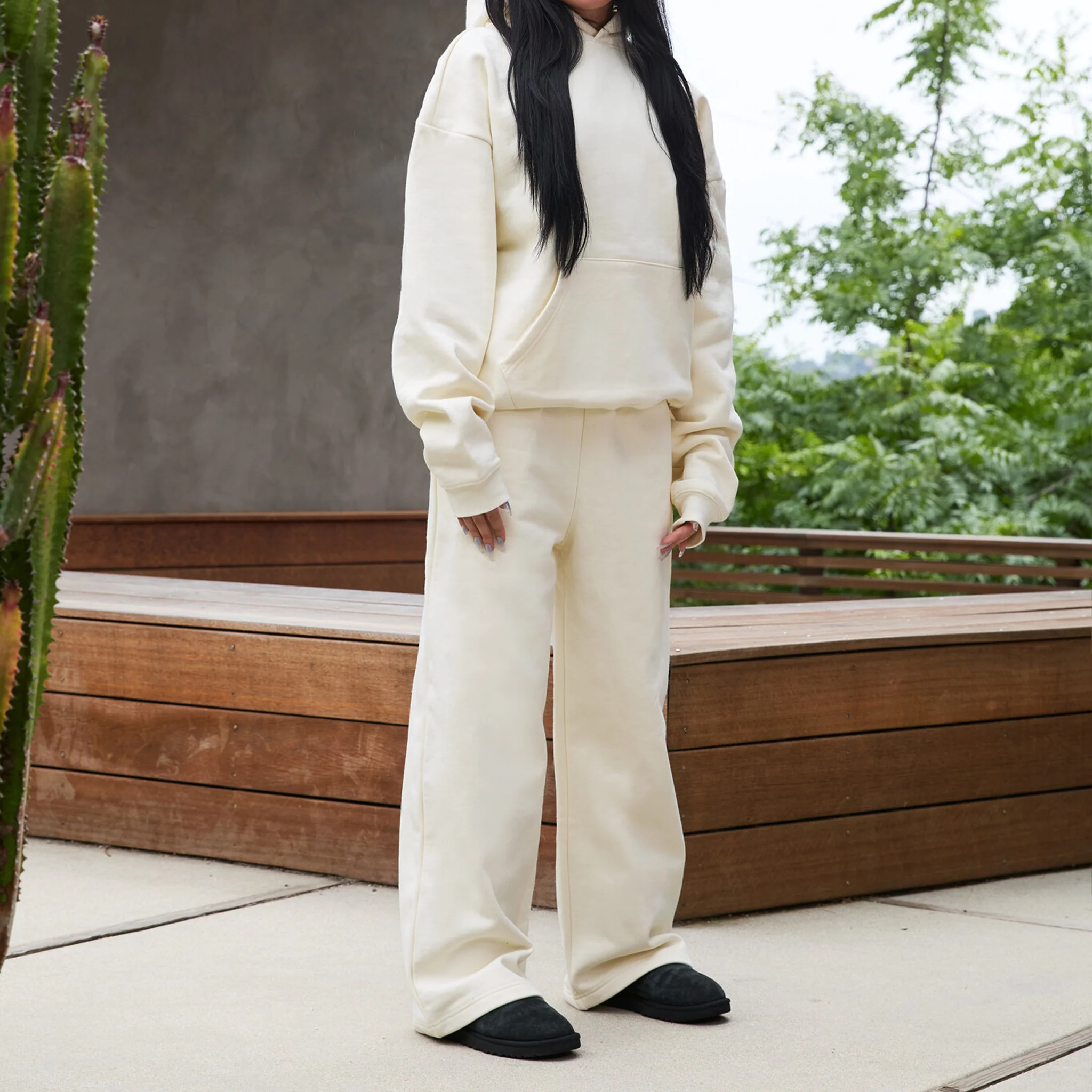 600 GSM 'Banana Milk' Core Sweatpants - Image 6