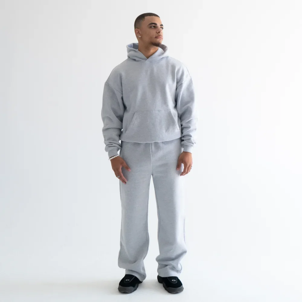 600 GSM 'Heather Grey' Core Sweatpants - Image 3