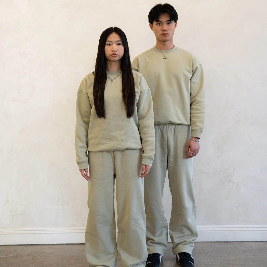 600 GSM 'Matcha' Fleece Crewneck - Image 5