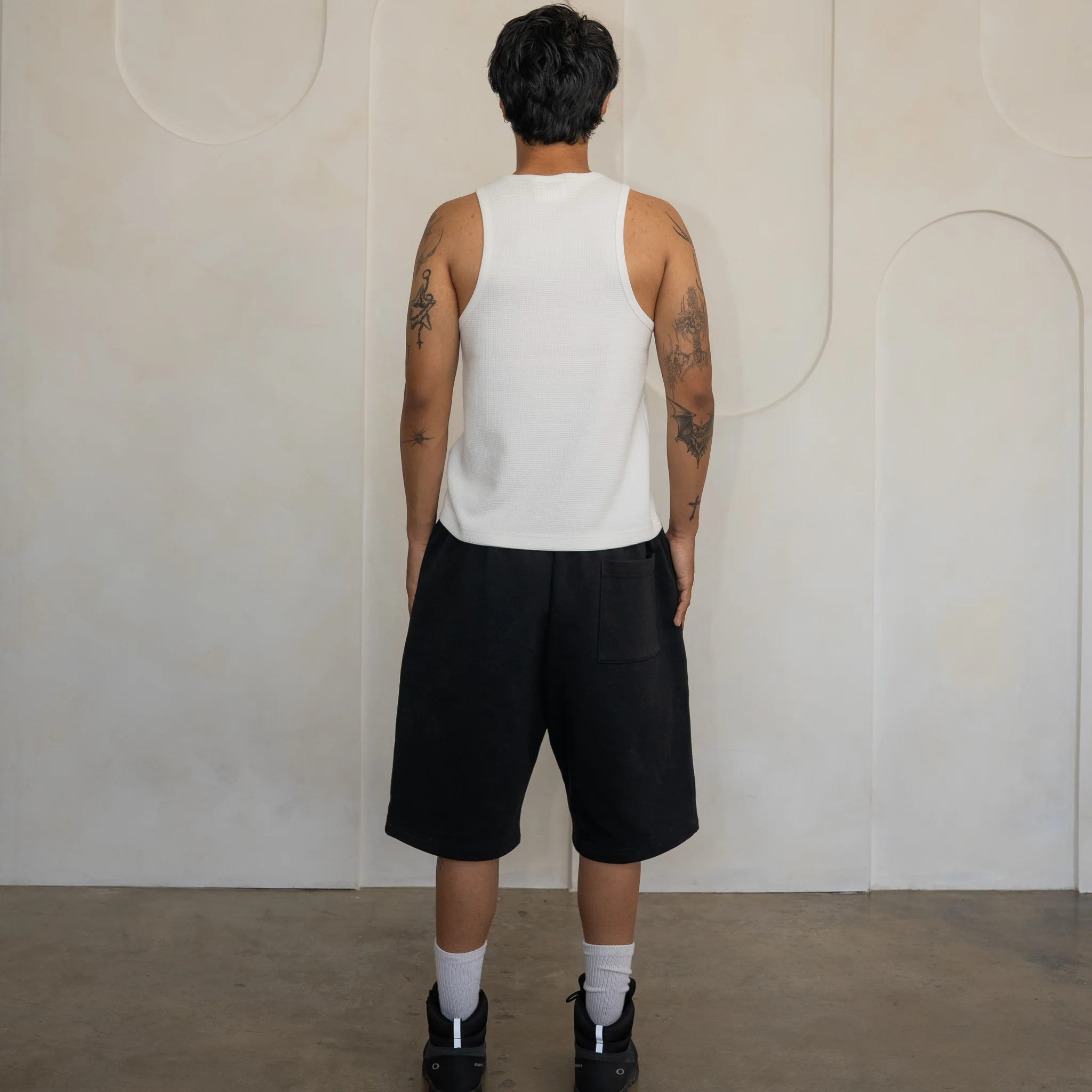 'White' Waffle Knit Tank Top - Image 5