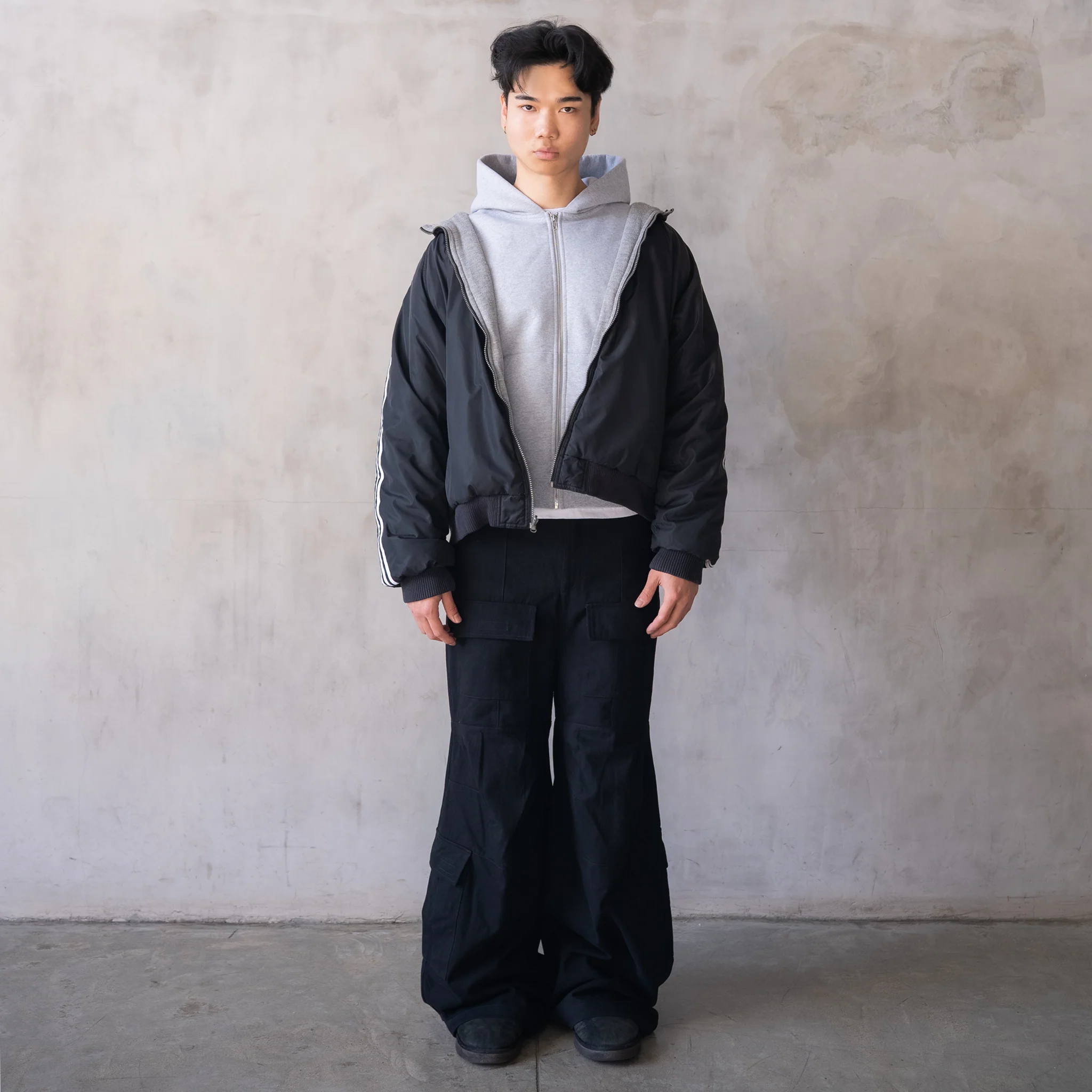 'Payload' Flared Cargos (Black) - Image 3