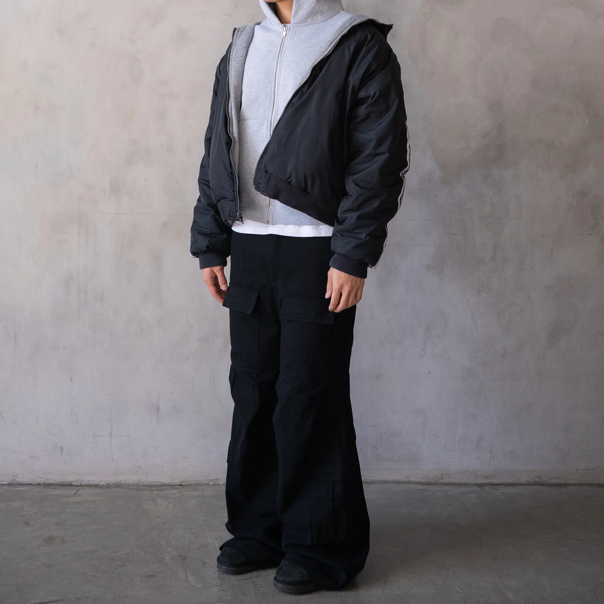 'Payload' Flared Cargos (Black) - Image 4