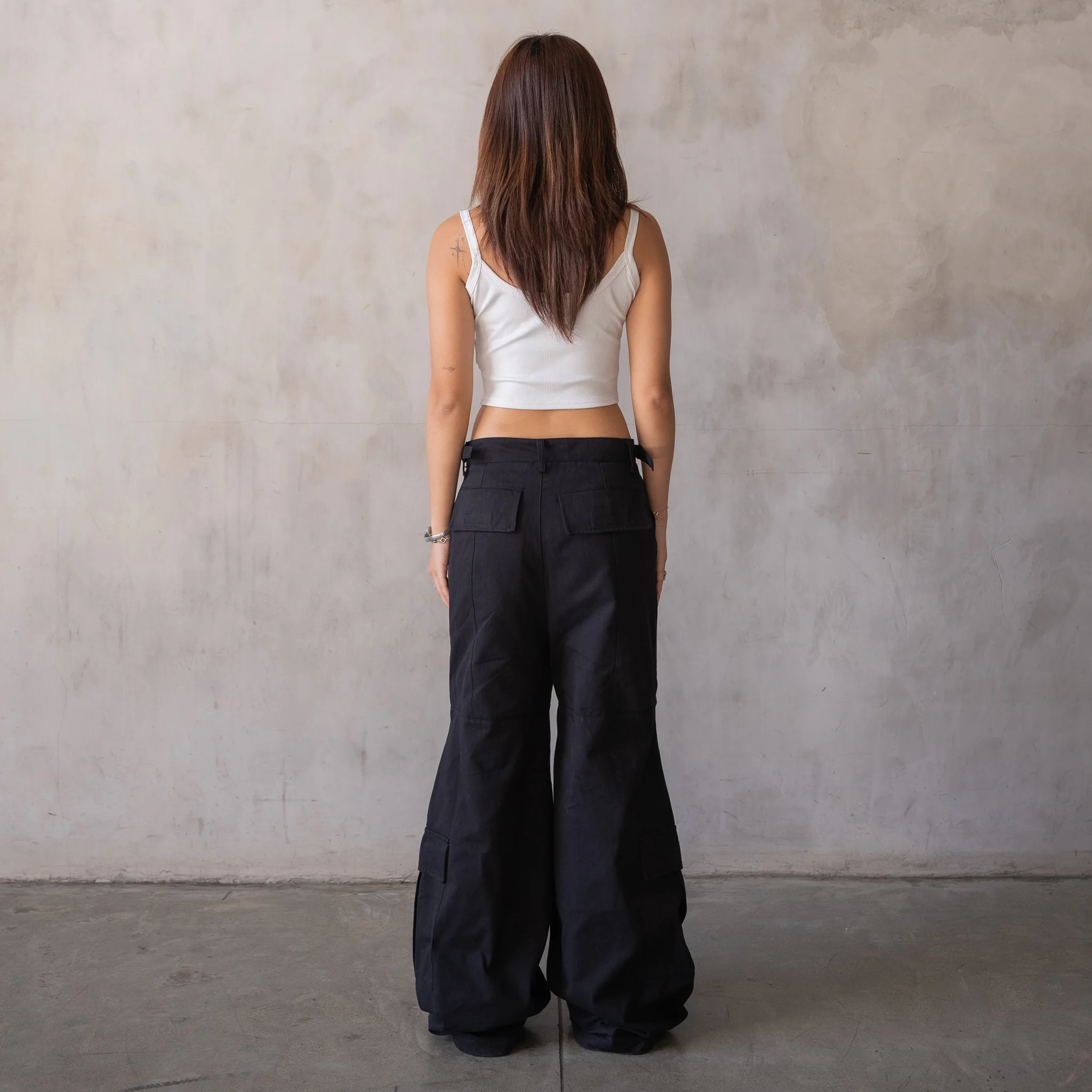 'Payload' Flared Cargos (Black) - Image 6